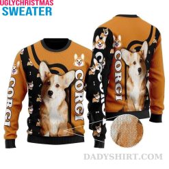Adult Corgi Dog Ugly Christmas Sweater – A Perfect Christmas Outfit And Gift