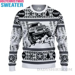 BEST Jeep 3D All Over Printed Christmas Sweater – Jeep Ugly Sweater