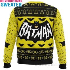 Batman Logo And Pine Tree Pattern Ugly Christmas Sweater – The Perfect Gift For Men