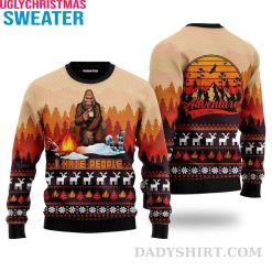 Bigfoot I Hate People Camping – Bigfoot Ugly Sweater