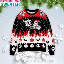 Boo Santa Jack Skellington – Nightmare Before Christmas Ugly Sweater