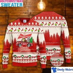 Budweiser Grinch Red Car Merry Christmas – Budweiser Christmas Sweater