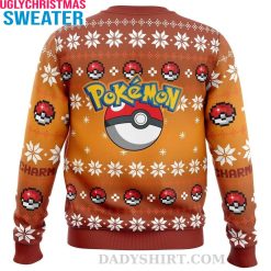 Celebrate The Holidays In Charmander Pokemon Ugly Christmas Sweater