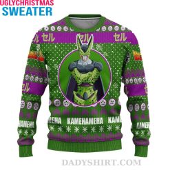 Cell Anime Graphics Dragon Ball Z Christmas Ugly Sweater