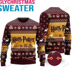Chibi Harry Potter Characters Graphics Ugly Xmas Sweater