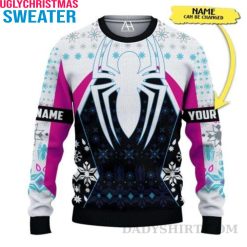 Custom Name Spiderman Ugly Sweater – Unique Christmas Gifts For Men