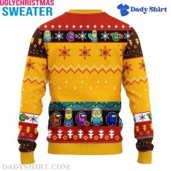 Cute Minion And Among Us Graphics – Minion Ugly Christmas Sweater