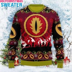 Cute Sauron Ugly Christmas Sweater – Perfect Gift For Lord Of The Rings Fans