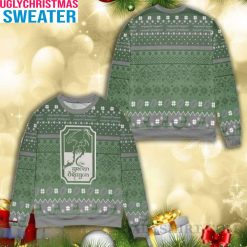 Embrace The Cozy Magic Of The Green Dragon With A Full-Print Lord Of The Rings Snowflake Christmas Sweater