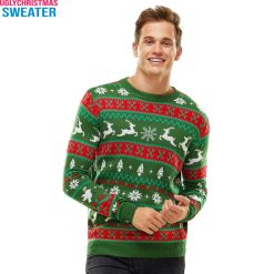 Festive Fair Isle Women’s Ugly Christmas Holiday Sweater