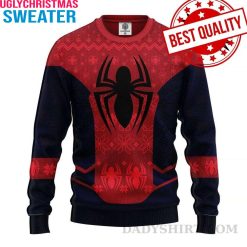 Get Merry With Spiderman’S Web And Snowflakes – Spiderman Ugly Christmas Sweater