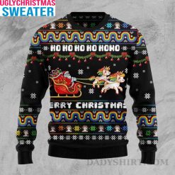 Ho Ho Ho Ho HoHo – Unicorn Ugly Christmas Sweater