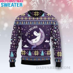 Just A Dreamer – Unicorn Ugly Christmas Sweater