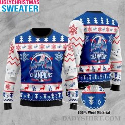 Los Angeles Dodgers World Series Champions – Dodgers Xmas Sweaters