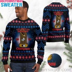 Los Angeles Dodgers World Series Champions MLB Cup – Dodgers Christmas Sweaters