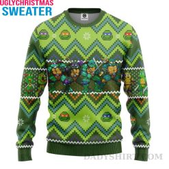 Ninja Turtle Ugly Christmas Sweater with TMNT Turtles – Perfect Gifts